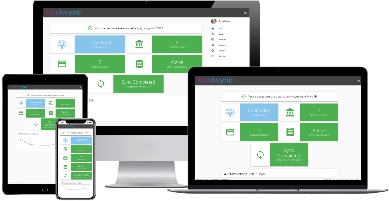 Bank Sync on Different Devices